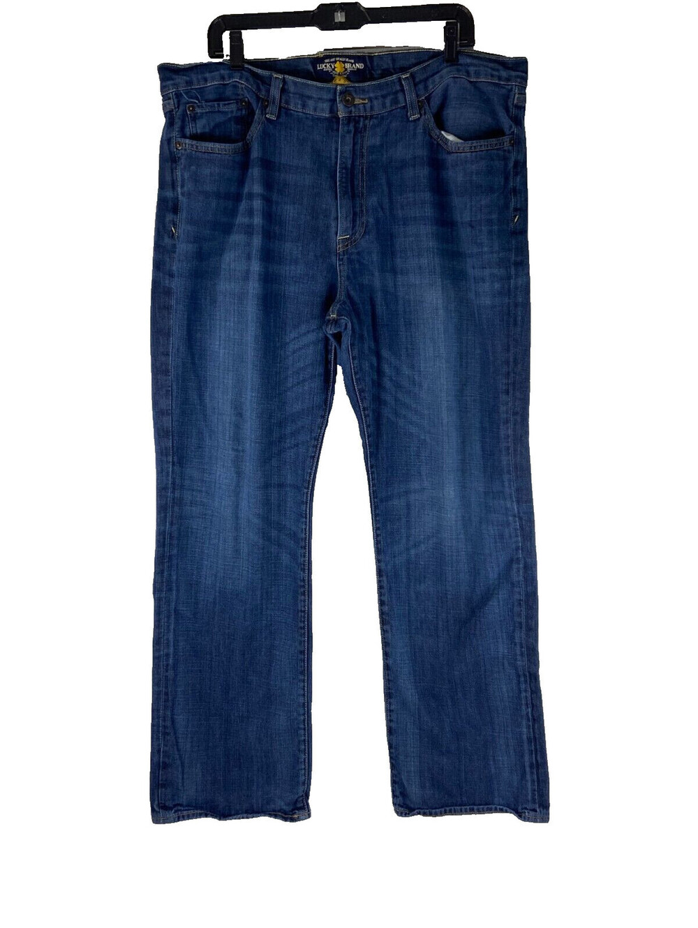 Lucky Brand Men 361 Vintage Straight Jeans 38x30 Medium Wash Blue Casual